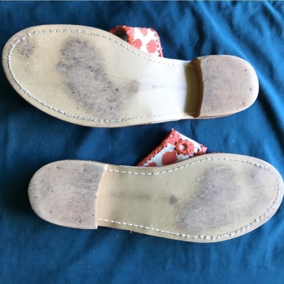 JACK Rogers burnt orange canvas and leather slip on thong sandal. Size 9. - Picture 8 of 8